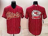 Men's Kansas City Chiefs Red Team Big Logo With Patch Cool Base Stitched Baseball Jersey,baseball caps,new era cap wholesale,wholesale hats